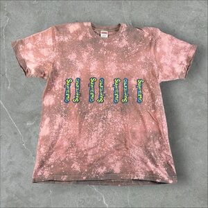Supreme Shirt Mens Large Pink Gonz Logo Spellout Wrap Around Tye-Dye SS18 Skate